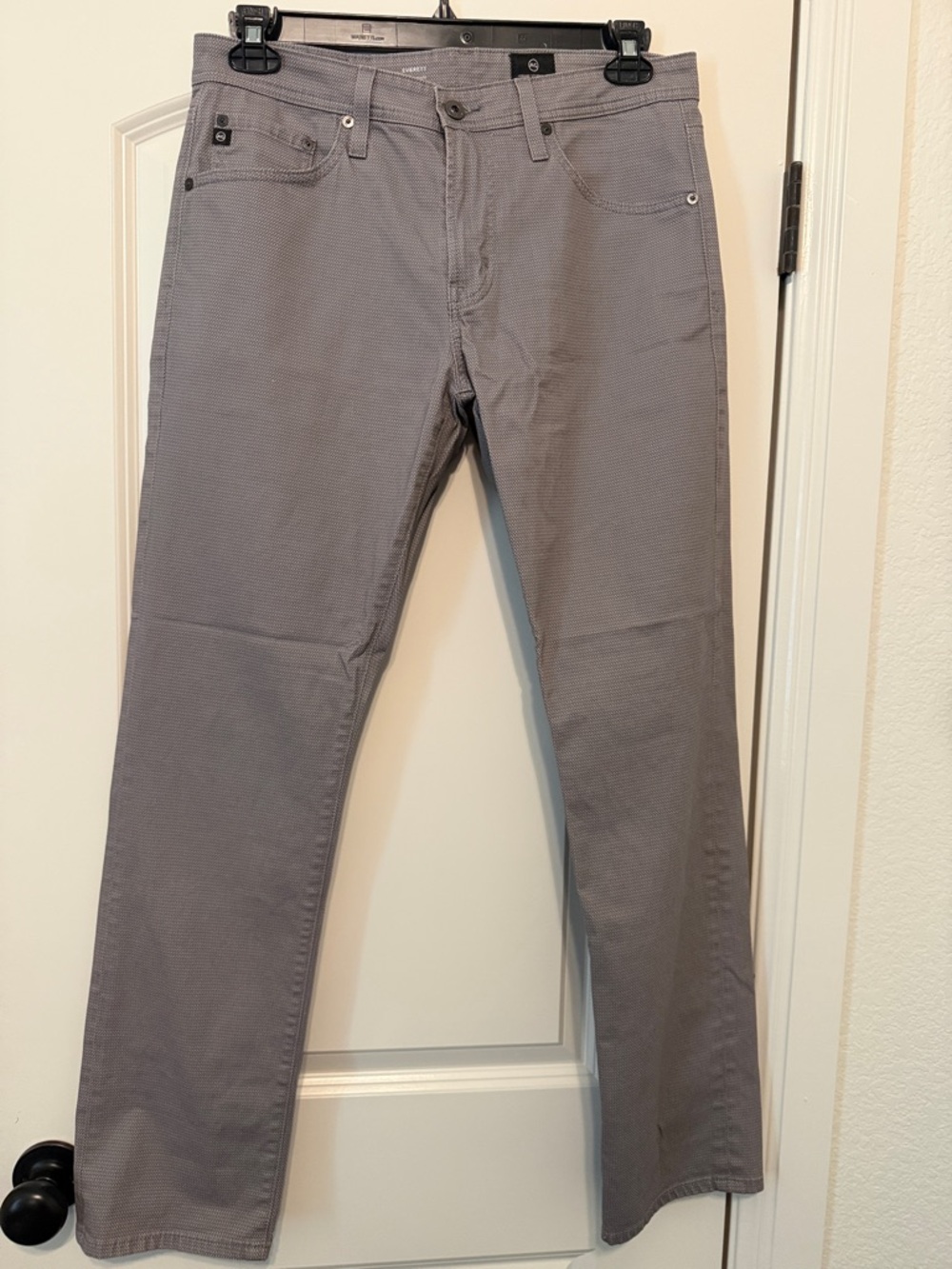 Ag Adriano Goldschmied Gray Straight-Leg Jeans
